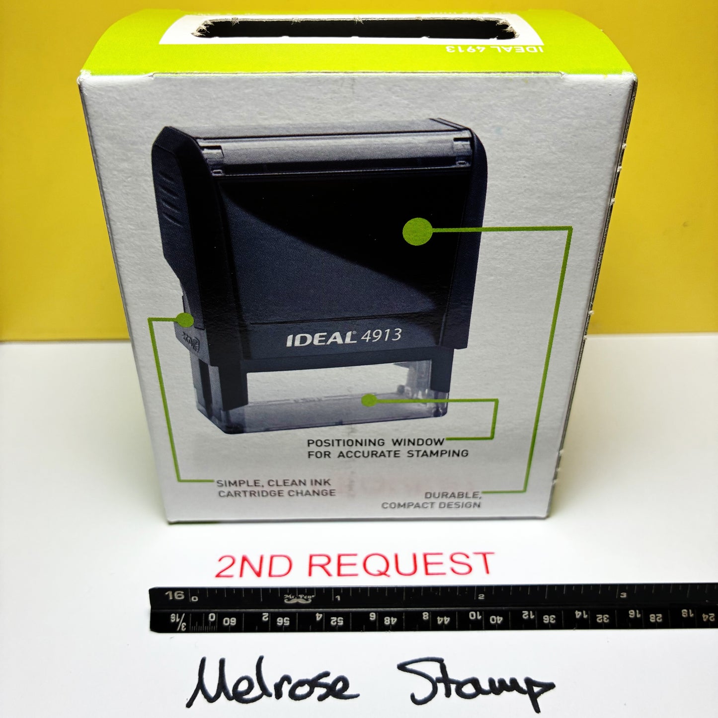 Second request stamp in the box