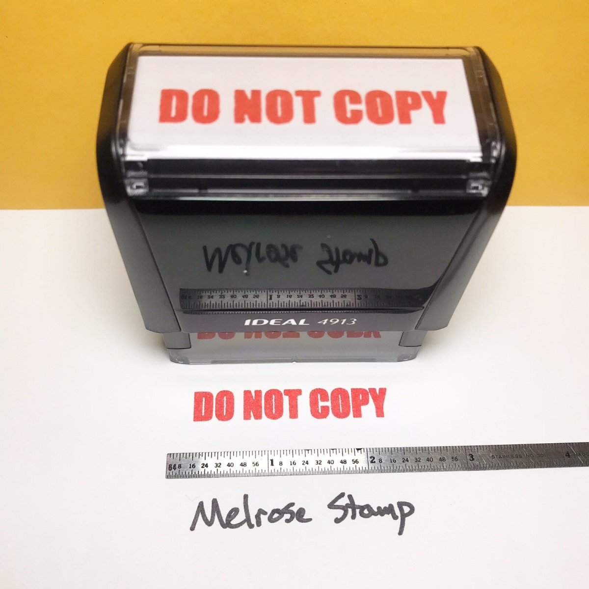 Do Not Copy Rubber Stamp Red Ink Ideal 4913 - Melrose Stamp Co