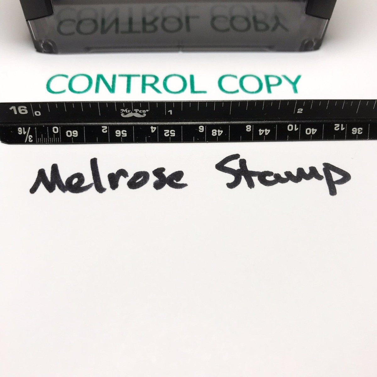 Control Copy Rubber Stamp Green Ink Self Inking Ideal 4913 - Melrose Stamp Co
