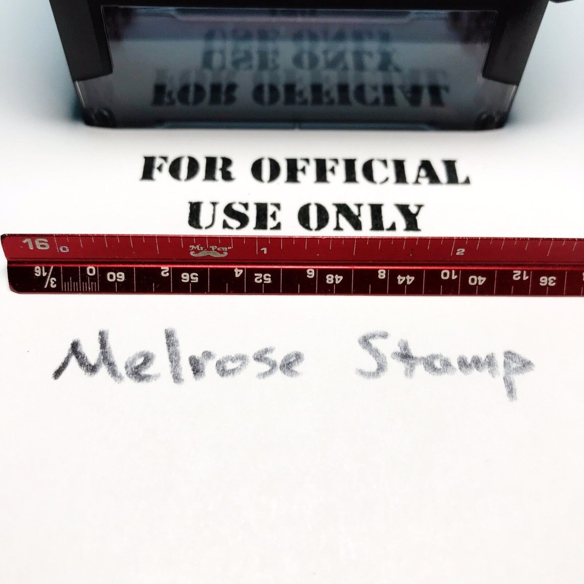 For Official Use Only Rubber Stamp Black Ink Self Inking Ideal 4913 - Melrose Stamp Co