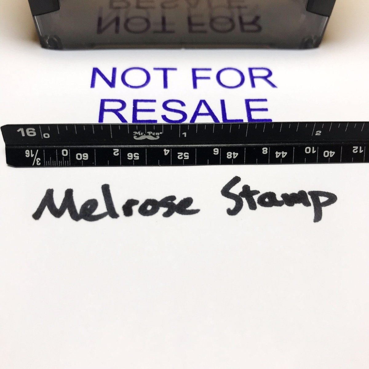 Not For Resale Rubber Stamp Purple Ink Self Inking Ideal 4913 - Melrose Stamp Co
