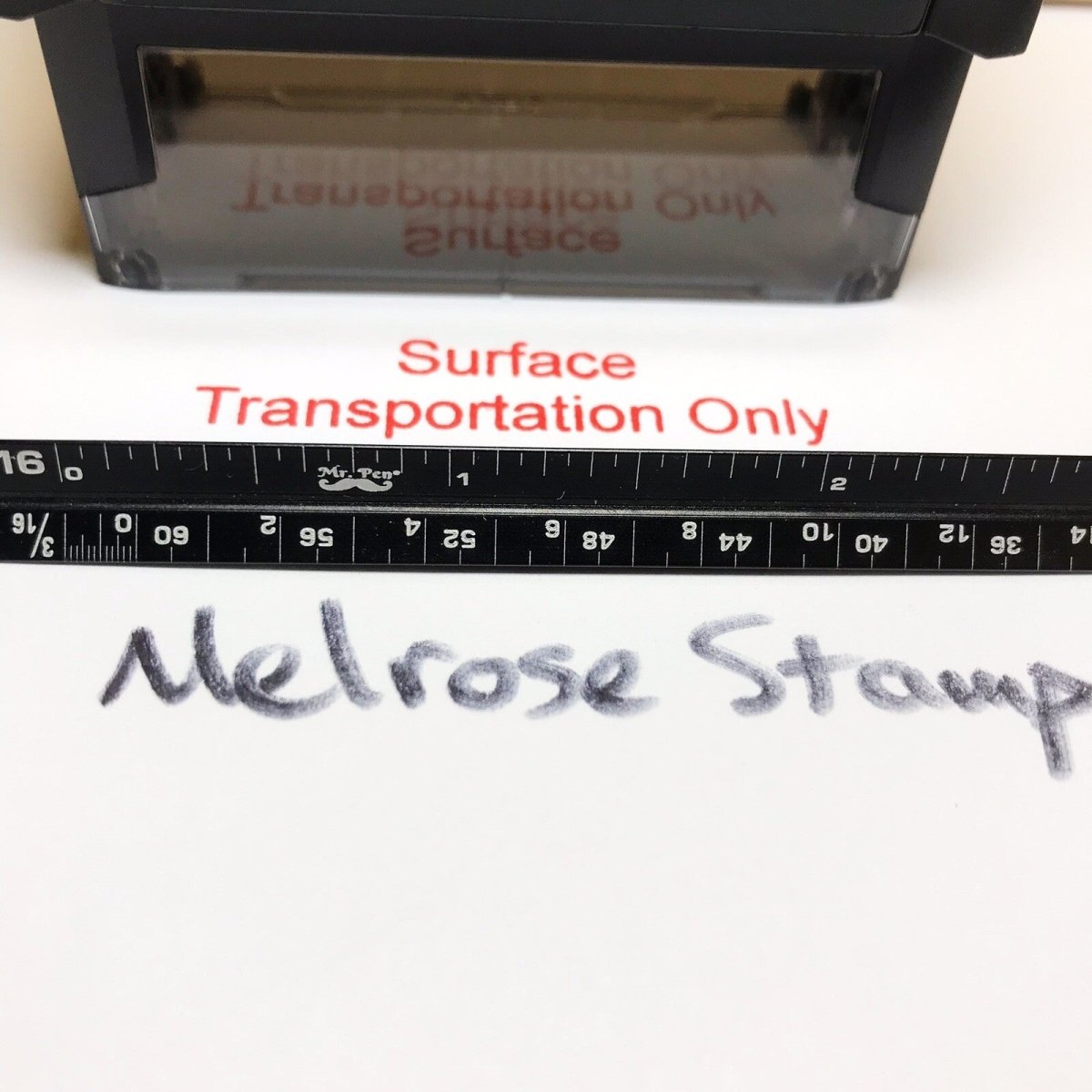 Surface Transportation Only Rubber Stamp Red Ink Self Inking Ideal 4913 - Melrose Stamp Co