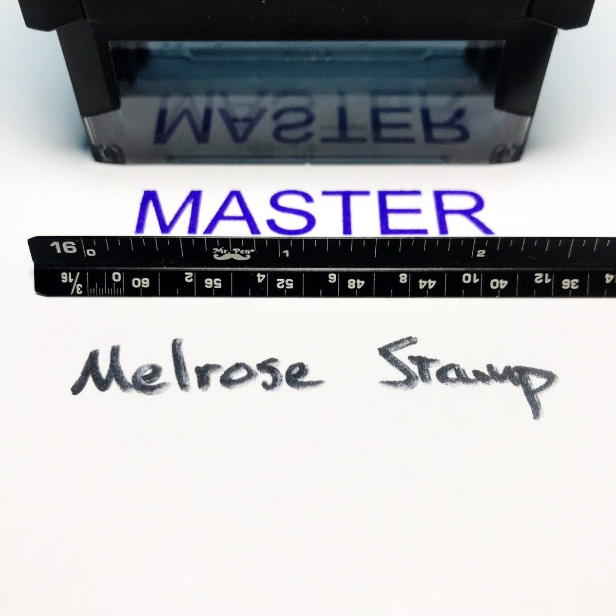 Master Rubber Stamp Self Inking Purple Ink Ideal 4913 - Melrose Stamp Co