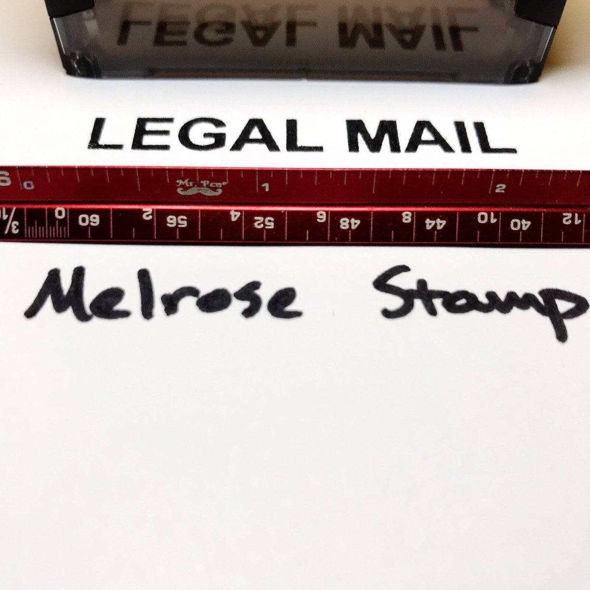 Legal Mail Rubber Stamp Black Ink Self Inking Ideal 4913 - Melrose Stamp Co