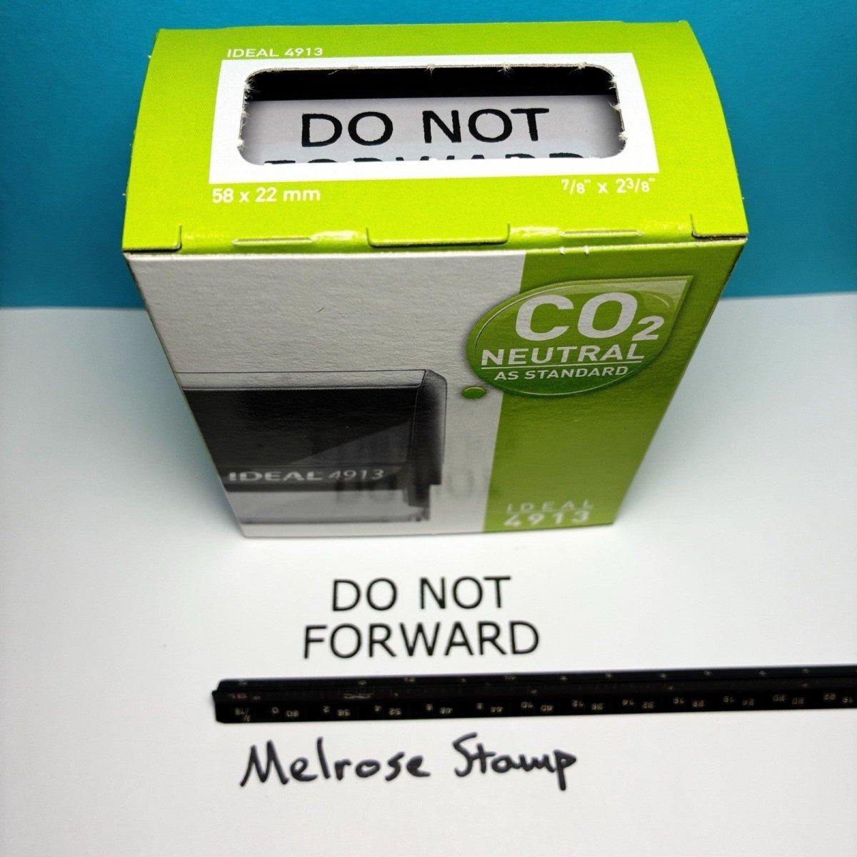 Do Not Forward Rubber Stamp Black Ink Self Inking Ideal 4913 - Melrose Stamp Co