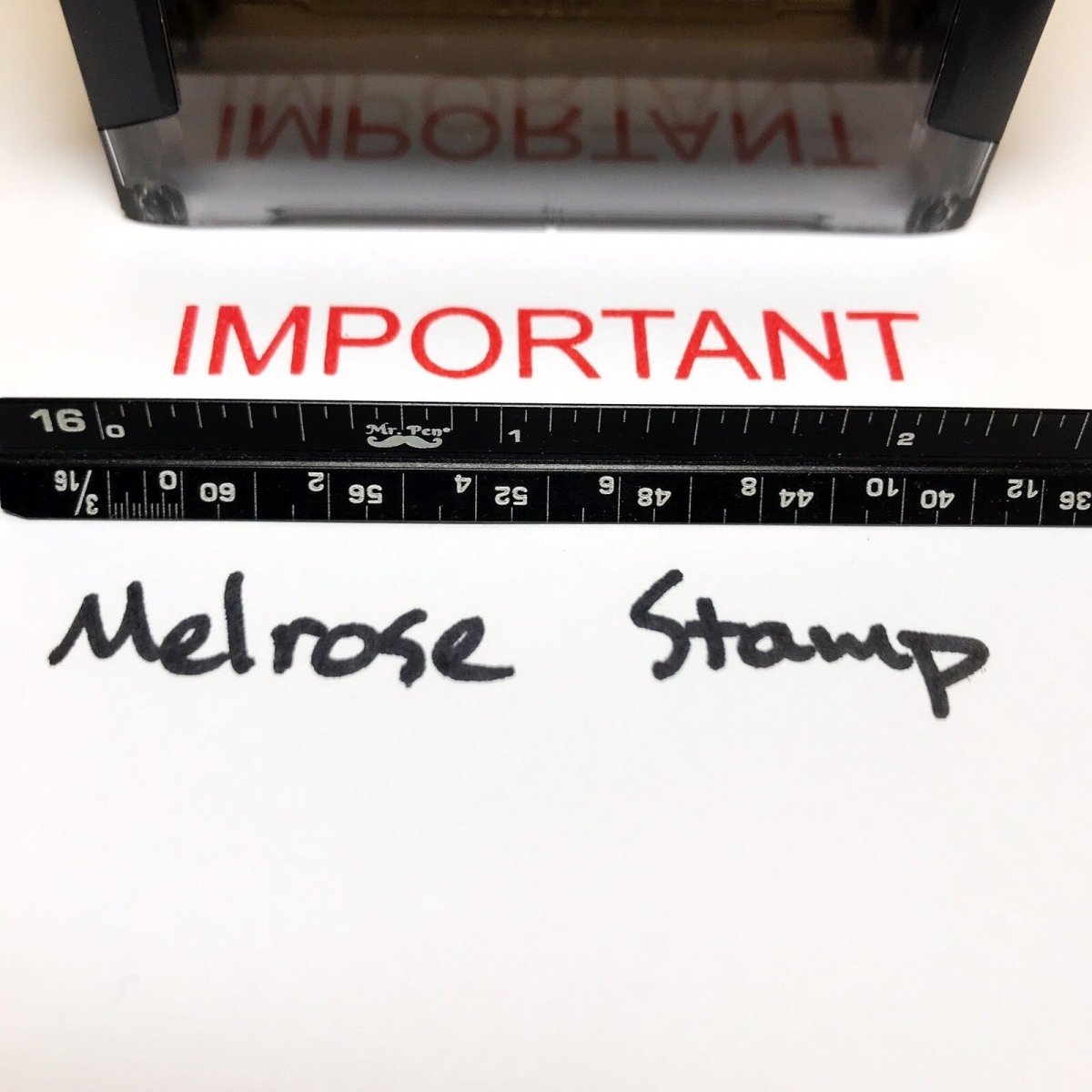 Important Rubber Stamp Red Ink Self Inking Ideal 4913 - Melrose Stamp Co