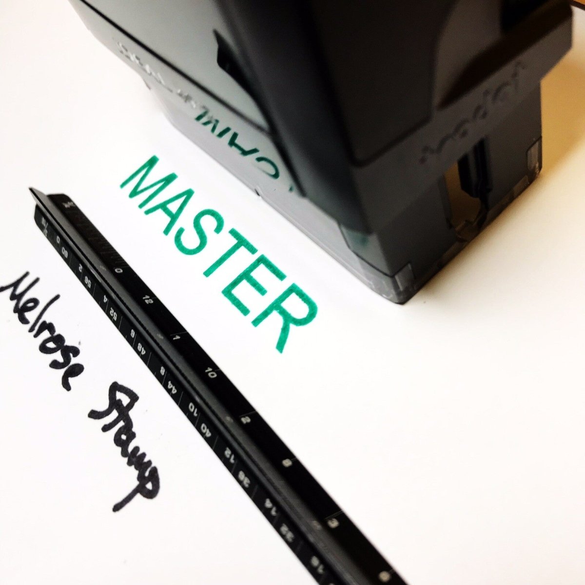 Master Rubber Stamp Self Inking Green Ink Ideal 4913 - Melrose Stamp Co