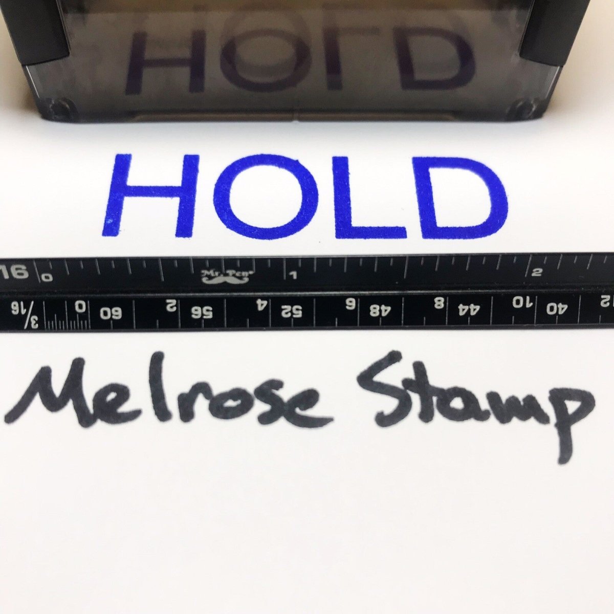 Hold Rubber Stamp Blue Ink Self Inking Ideal 4913 - Melrose Stamp Co