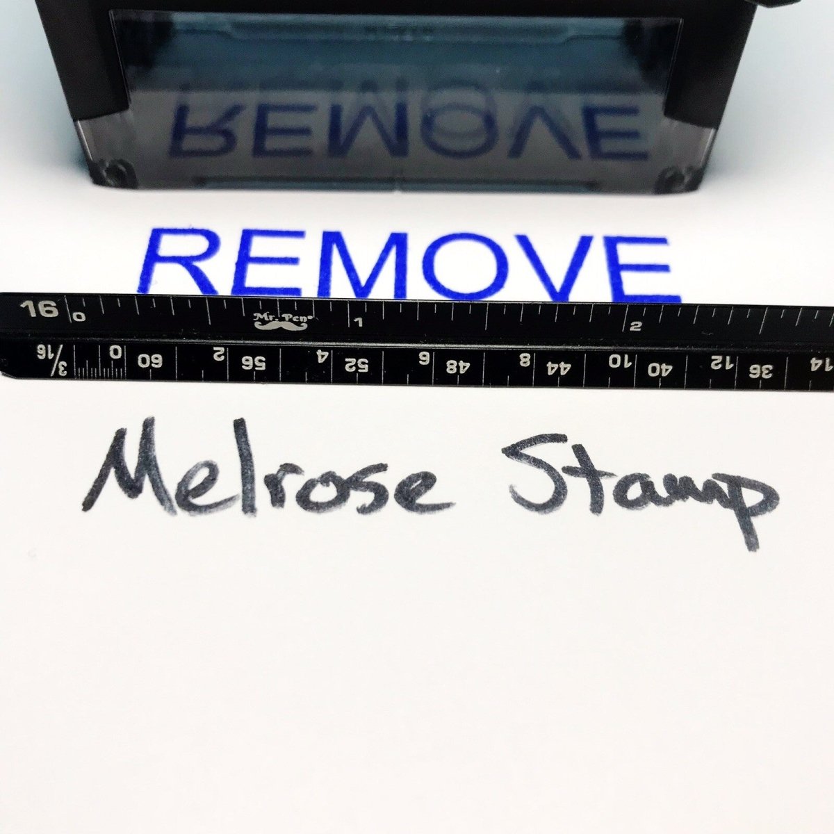Remove Rubber Stamp Blue Ink Self Inking Ideal 4913 - Melrose Stamp Co
