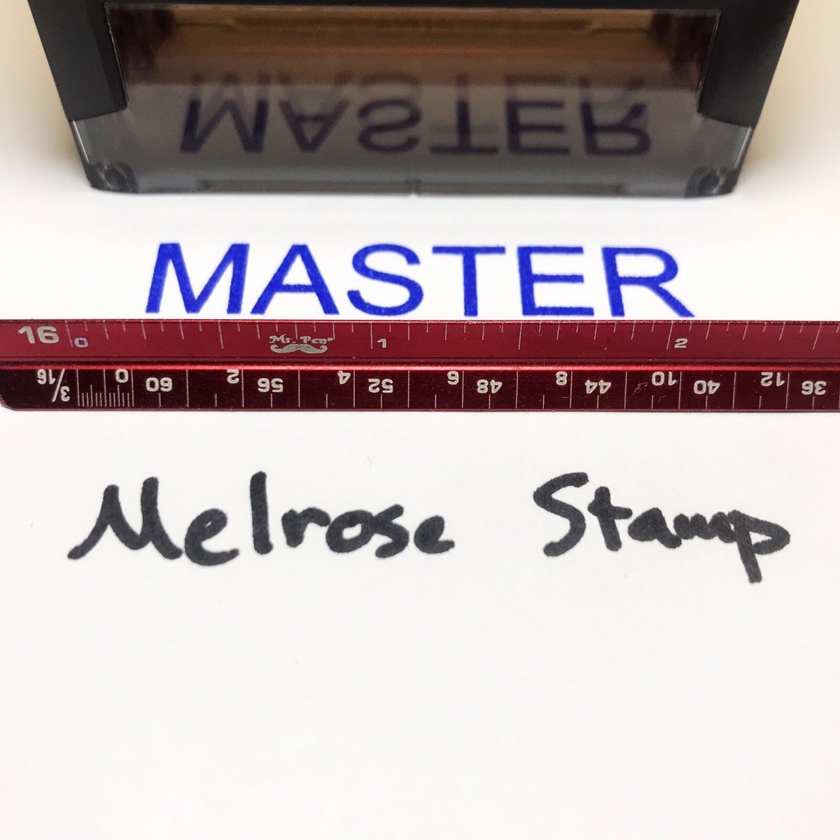 Master Rubber Stamp Blue Ink Self Inking Ideal 4913 - Melrose Stamp Co
