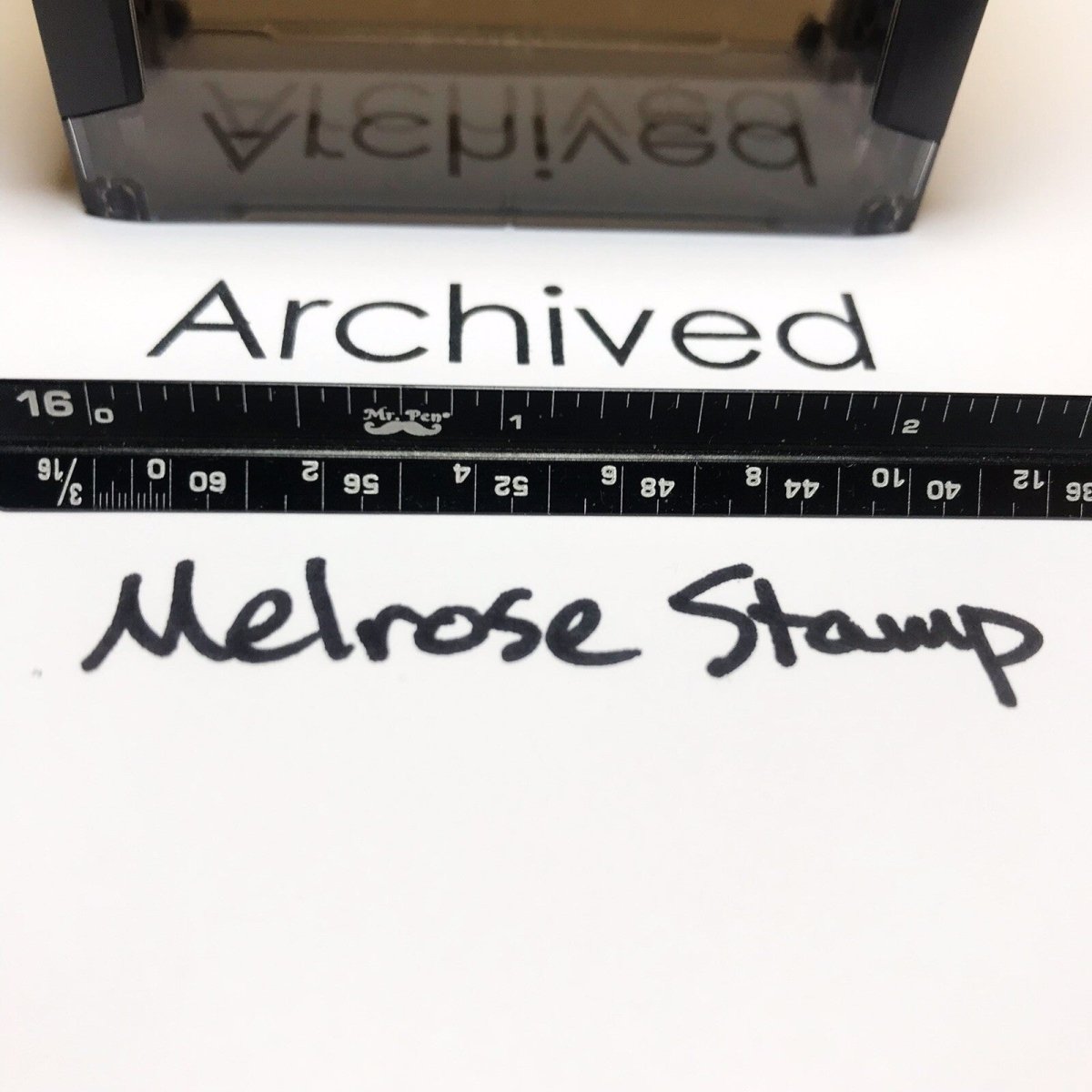 Archived Rubber Stamp Black Ink Self Inking Ideal 4913 - Melrose Stamp Co
