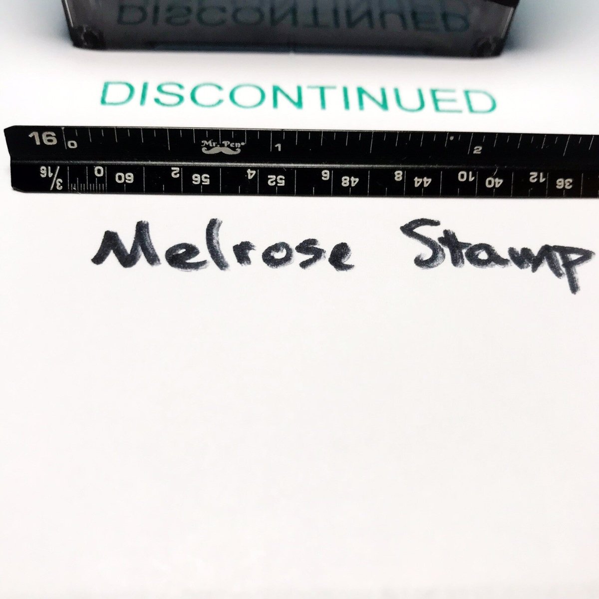Discontinued Rubber Stamp Green Ink Self Inking Ideal 4913 - Melrose Stamp Co