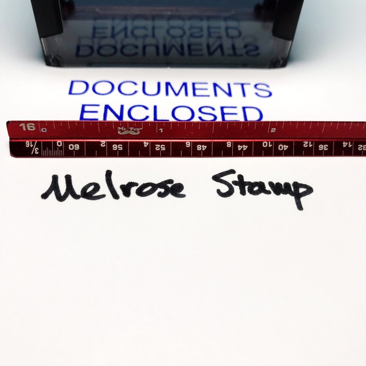 Documents Enclosed Rubber Stamp Self Inking Purple Ink Ideal 4913 - Melrose Stamp Co