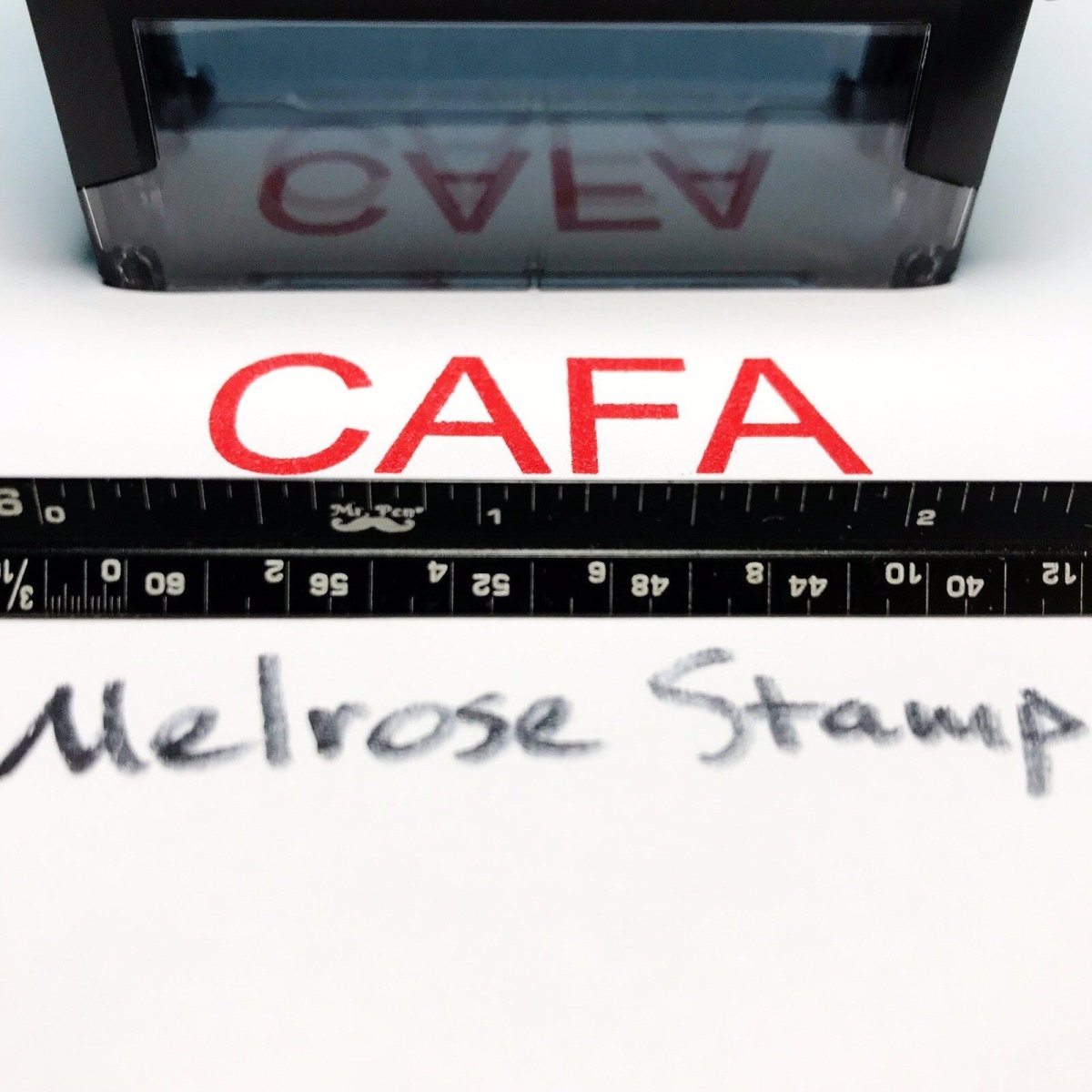 CAFA Rubber Stamp Red Ink Self Inking Ideal 4913 - Melrose Stamp Co