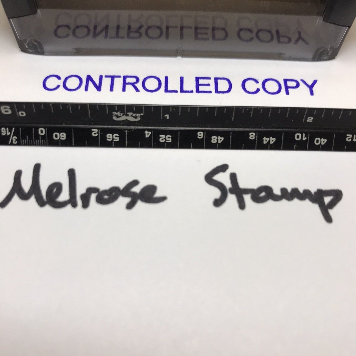 Controlled Copy Self Inking Stamp Purple Ink Ideal 4913 - Melrose Stamp Co