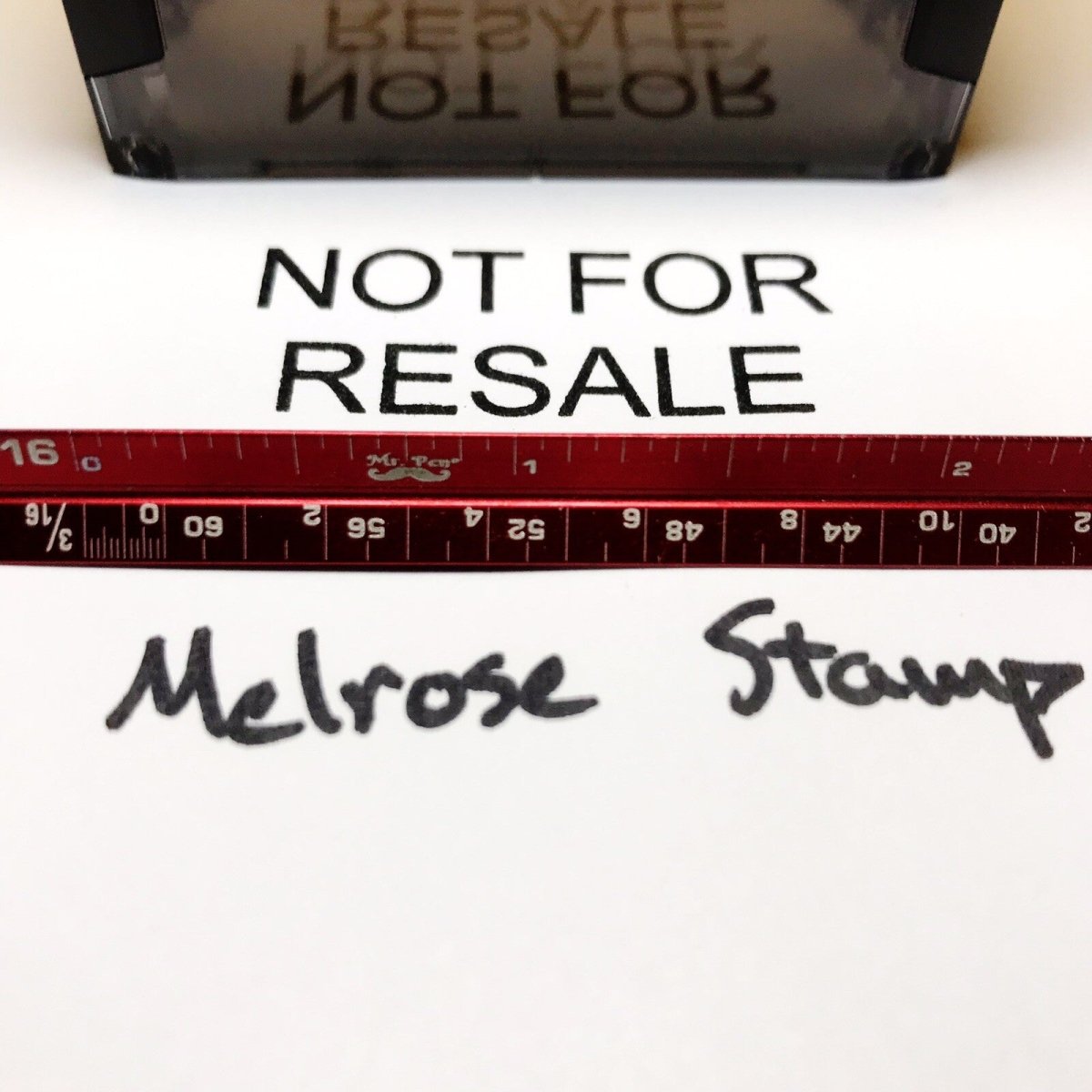 Not For Resale Rubber Stamp Self Inking Black Ink Ideal 4913 - Melrose Stamp Co
