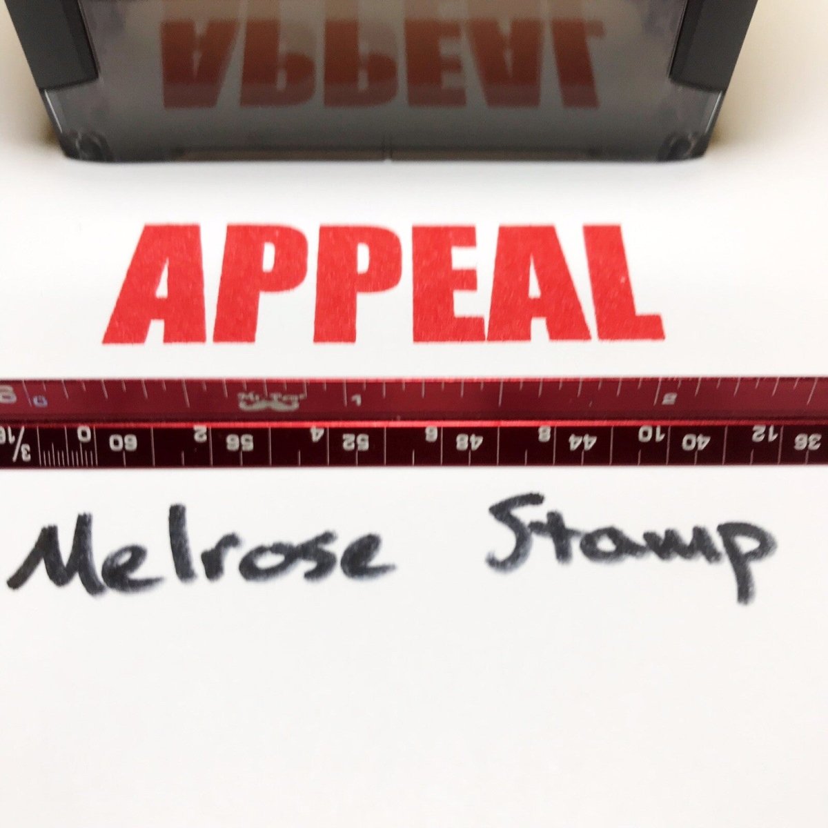 Appeal Rubber Stamp Red Ink Self Inking Ideal 4913 - Melrose Stamp Co