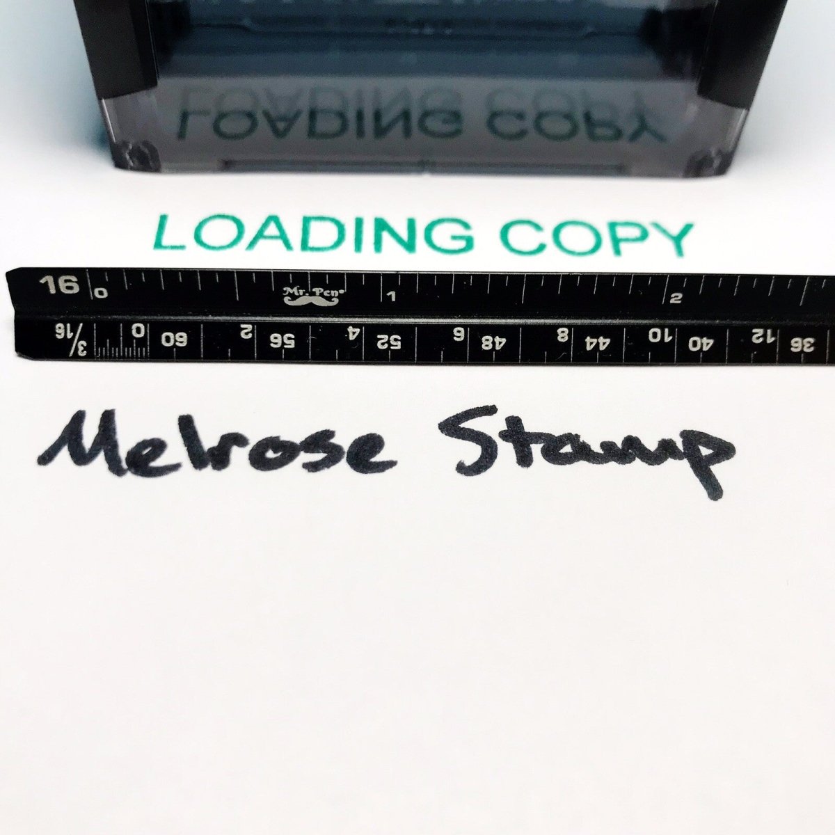 Loading Copy Rubber Stamp Green Ink Self Inking Ideal 4913 - Melrose Stamp Co