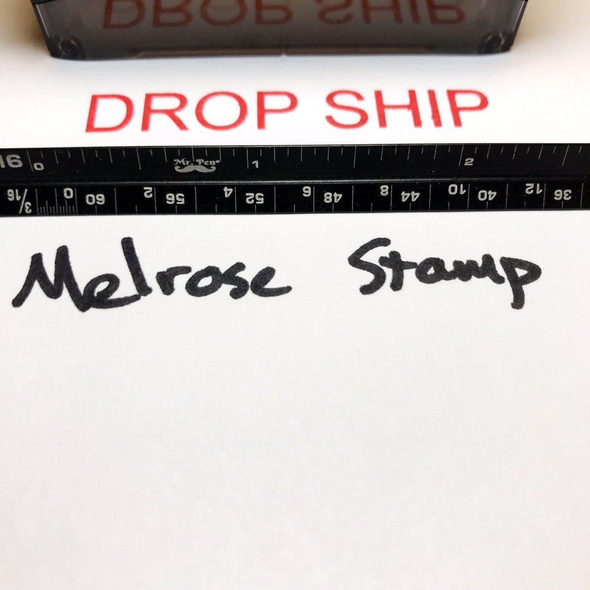 Drop Ship Rubber Stamp Red Ink Self Inking Ideal 4913 - Melrose Stamp Co
