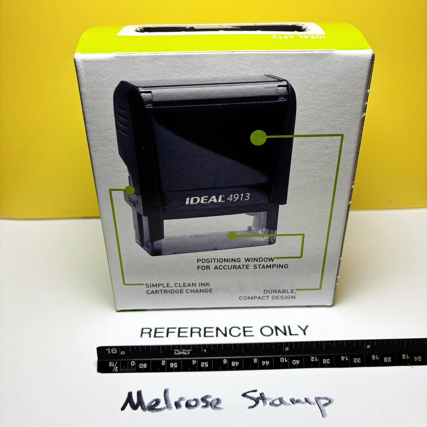 Reference Only Rubber Stamp Black Ink Self Inking Ideal 4913