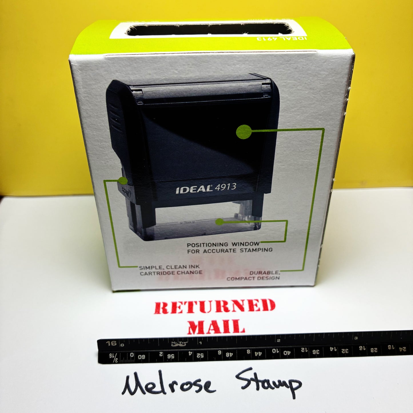Boxed Ideal 4913 Returned Mail stamp large