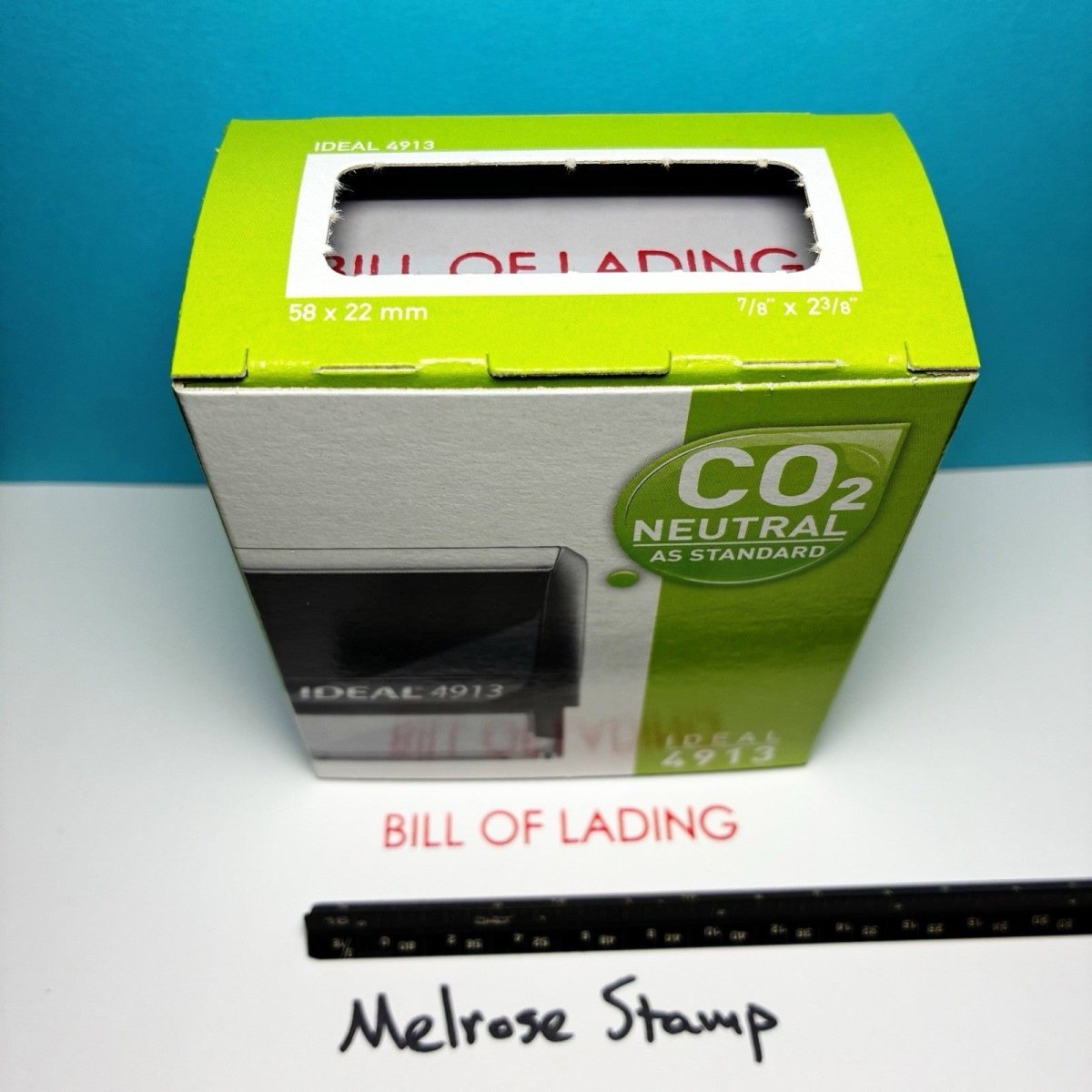 Bill Of Lading Rubber Stamp Self Inking Ideal 4913 - Melrose Stamp Co