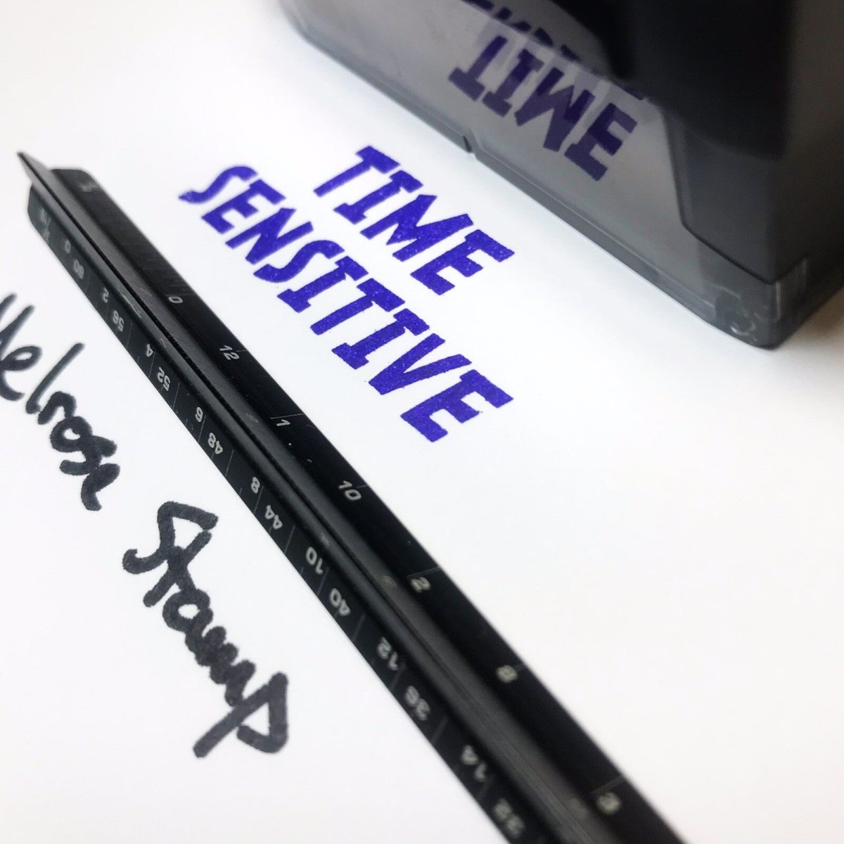 Time Sensitive Rubber Stamp Self Inking Ideal 4913 - Melrose Stamp Co