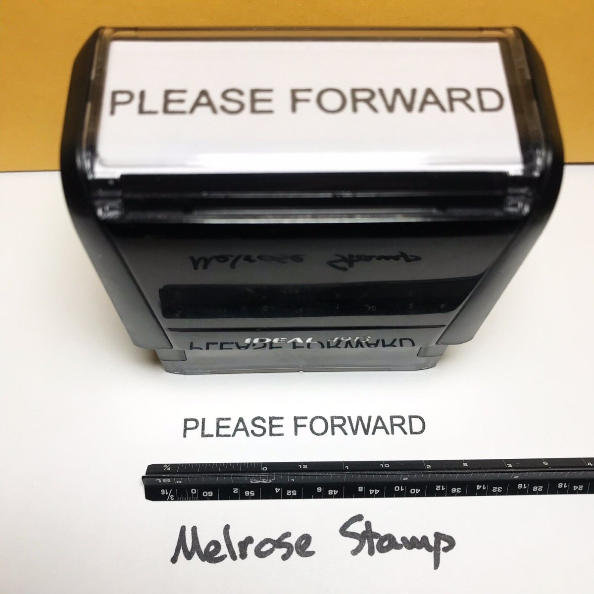 Forward Ruber Stamp Please Forward Rubber Stamp Black Ink Self Inking Ideal 4913 – Melrose ...