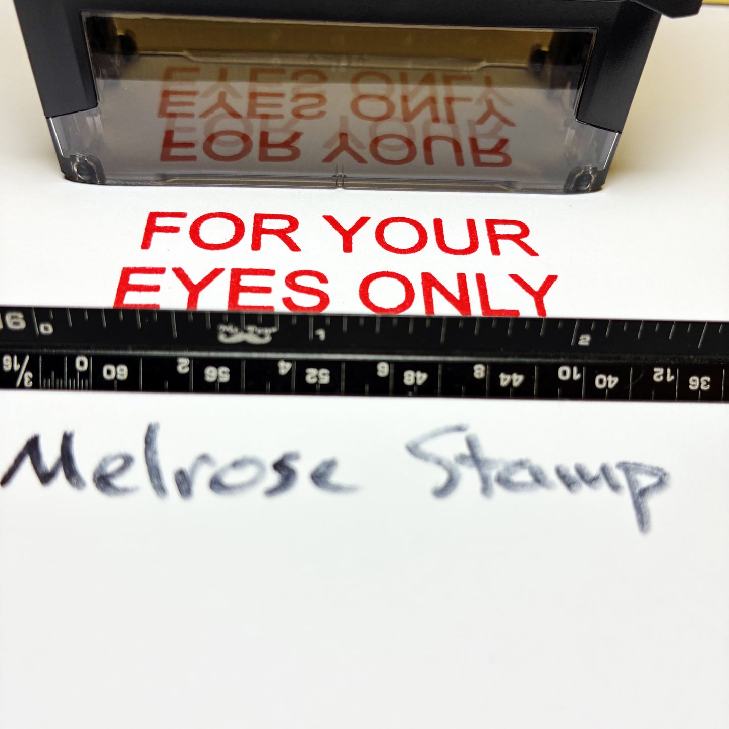 For Your Eyes Only Rubber Stamp Red Ink Self Inking Ideal 4913