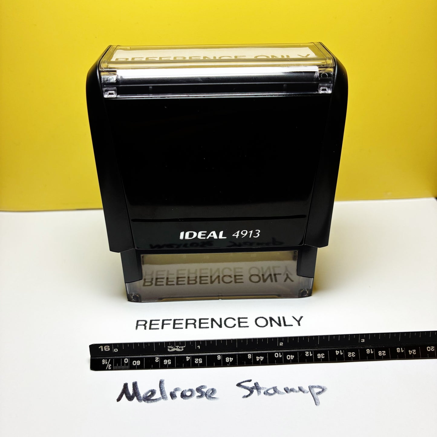 Reference Only Rubber Stamp Black Ink Self Inking Ideal 4913