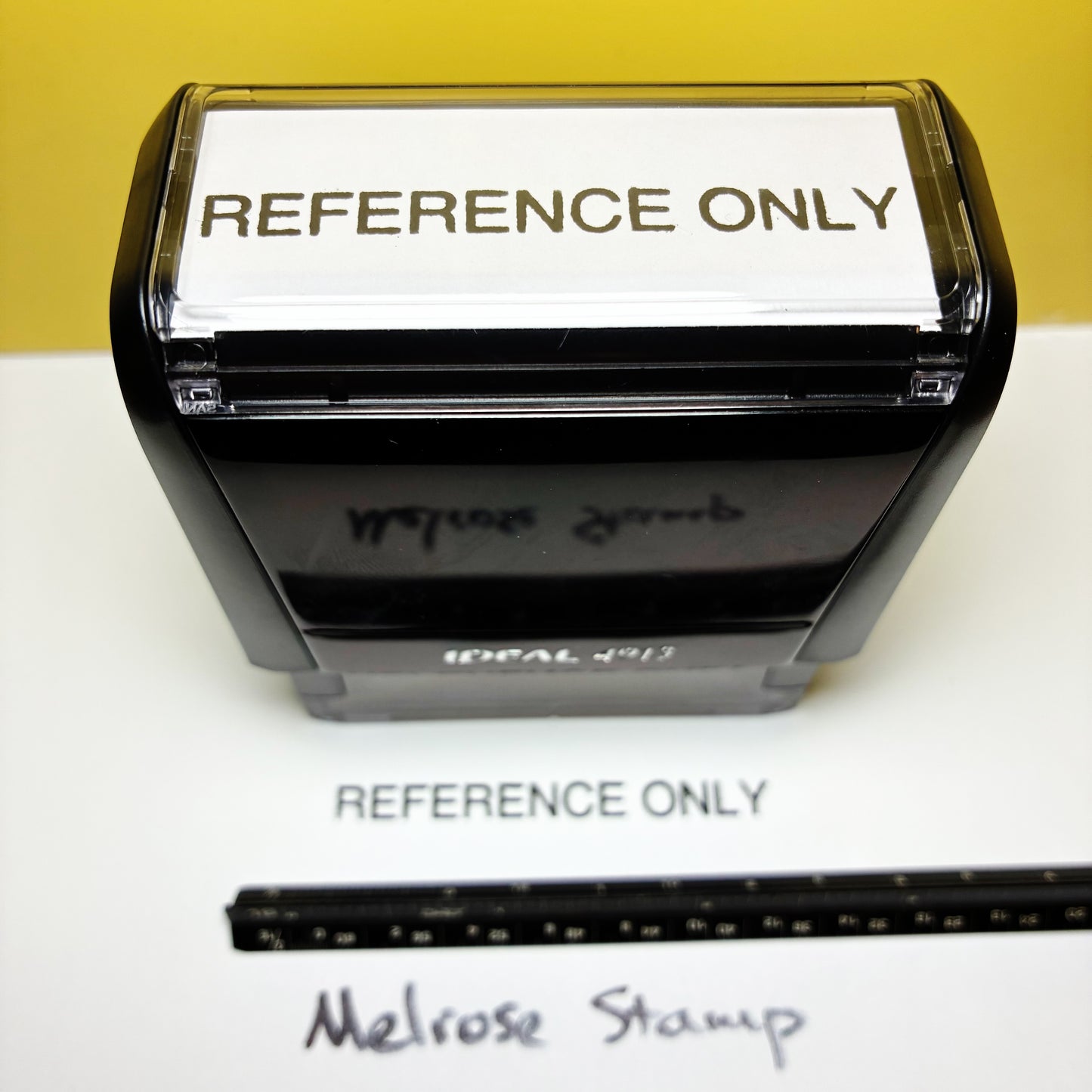 Reference Only Rubber Stamp Black Ink Self Inking Ideal 4913