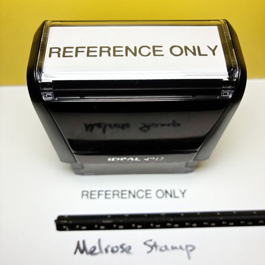 Reference Only Rubber Stamp Black Ink Self Inking Ideal 4913