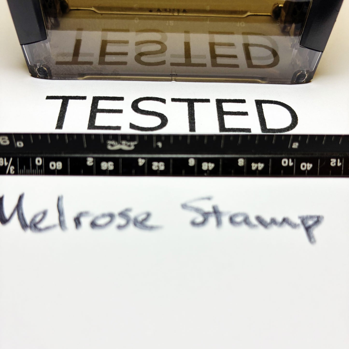 Tested Rubber Stamp Black Ink Self Inking Ideal 4913