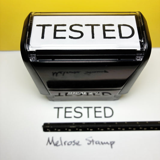 Tested Rubber Stamp Black Ink Self Inking Ideal 4913