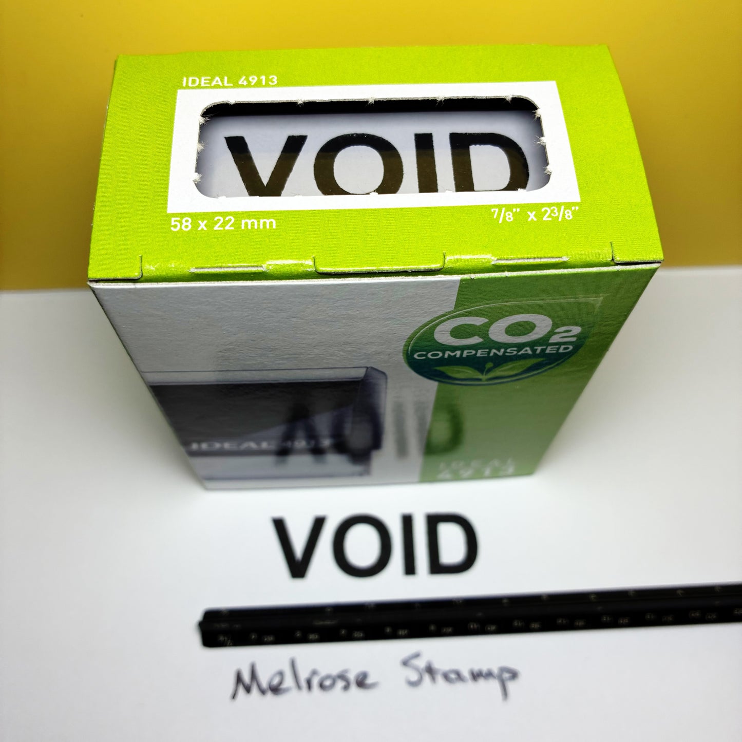 Void Rubber Stamp Black Ink Self Inking Ideal 4913