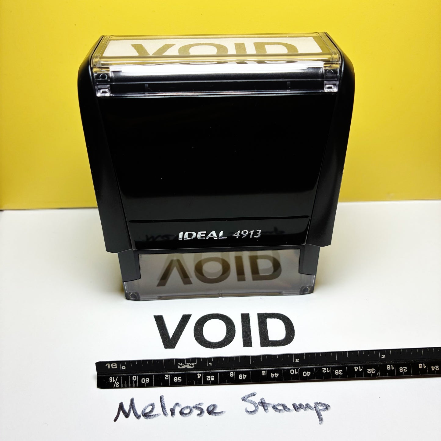 Void Rubber Stamp Black Ink Self Inking Ideal 4913