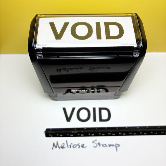 Void Rubber Stamp Black Ink Self Inking Ideal 4913