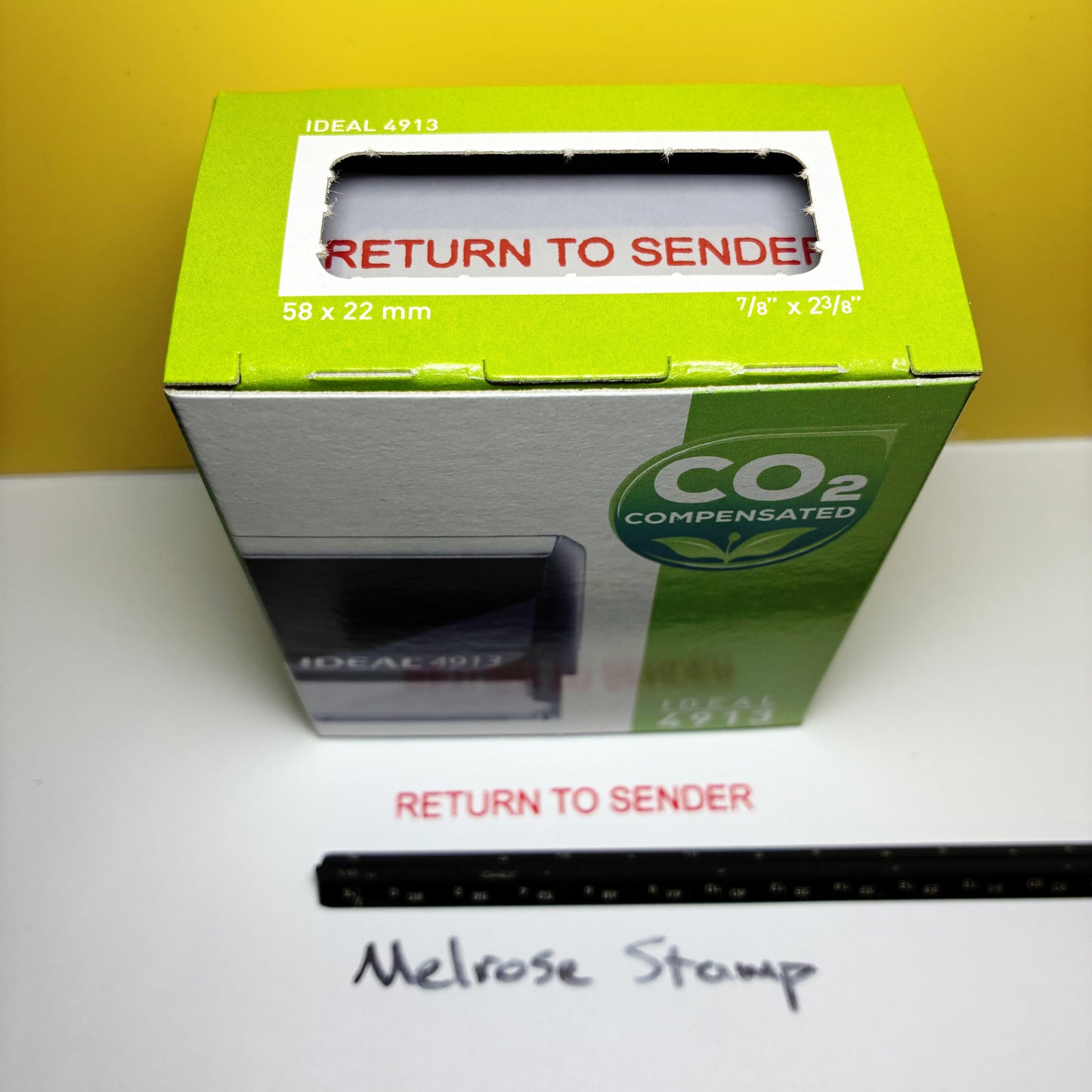 Return To Sender Rubber Stamp Red Ink Self Inking Ideal 4913