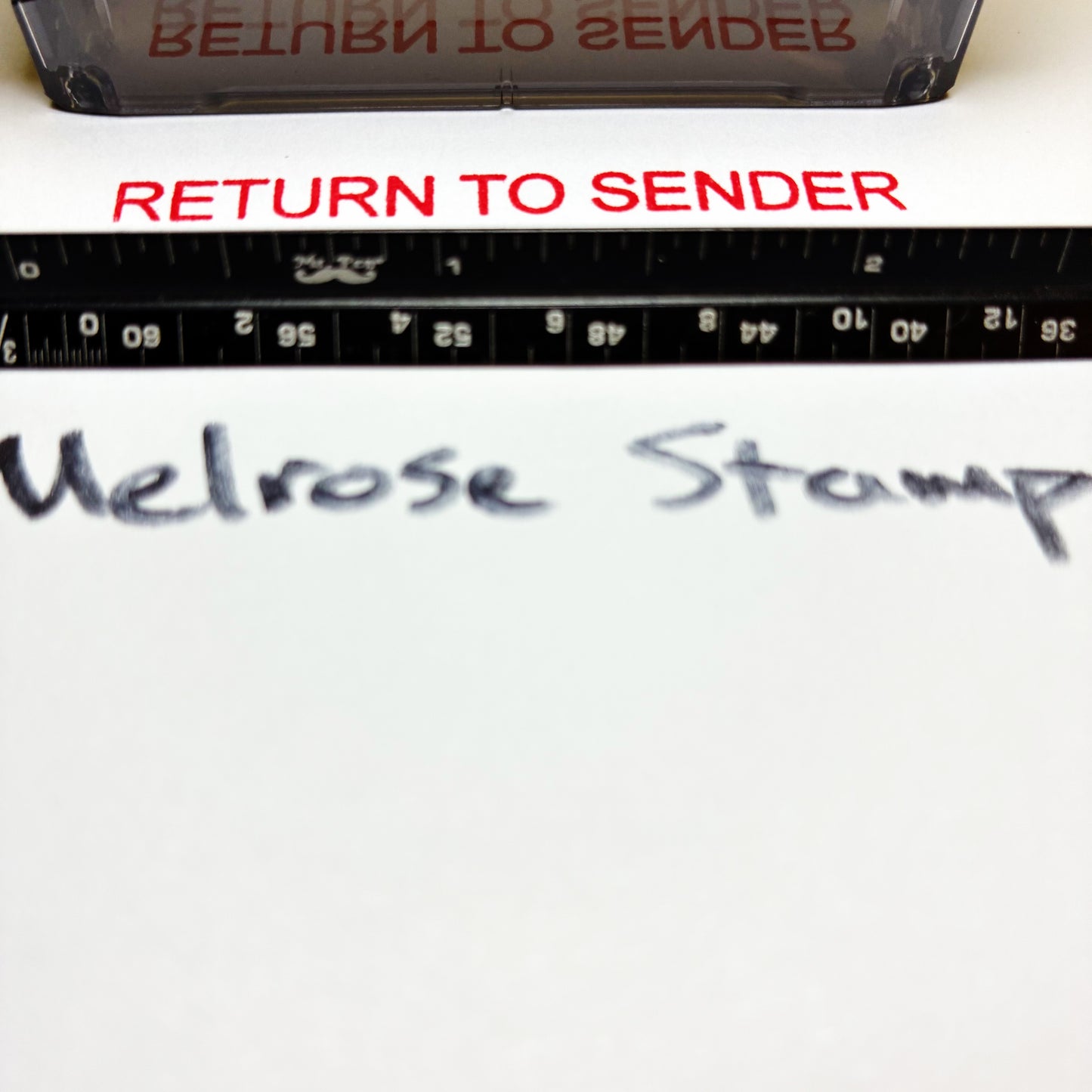 Return To Sender Rubber Stamp Red Ink Self Inking Ideal 4913