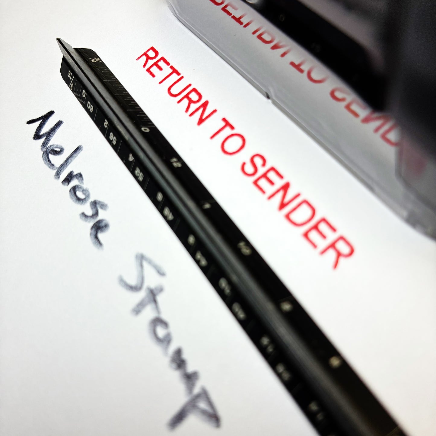 Return To Sender Rubber Stamp Red Ink Self Inking Ideal 4913