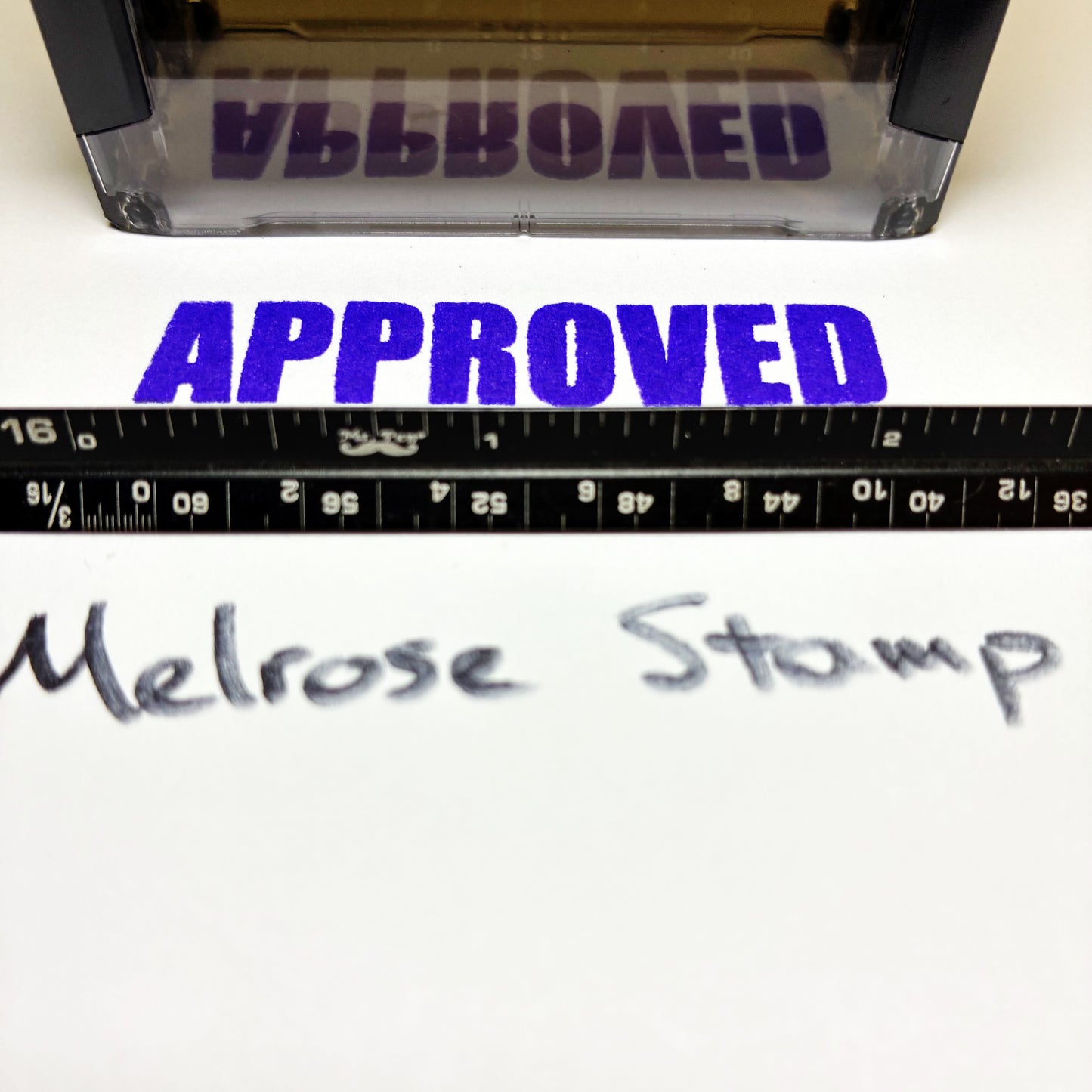 Approved Rubber Stamp Purple Ink Self Inking Ideal 4913