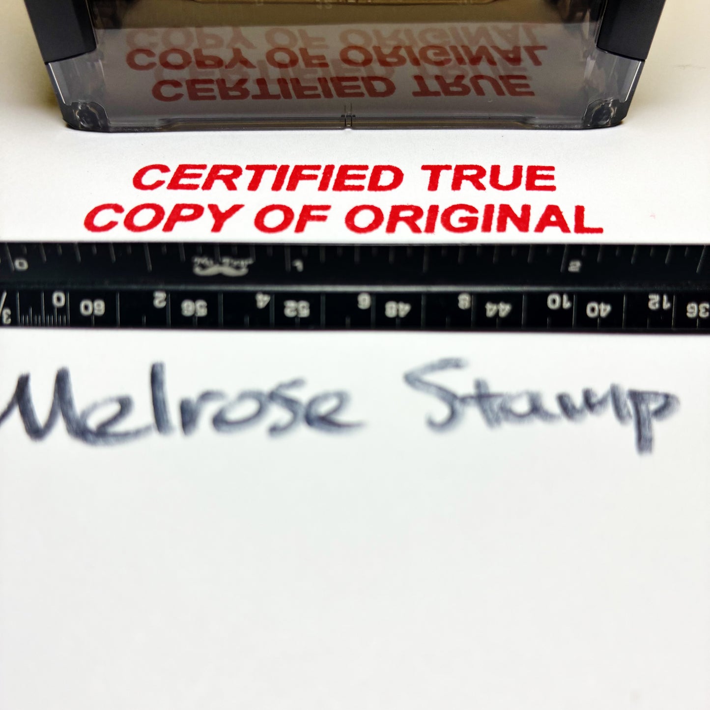 Certified True Copy Of Original Rubber Stamp Red Ink Self Inking Ideal 4913