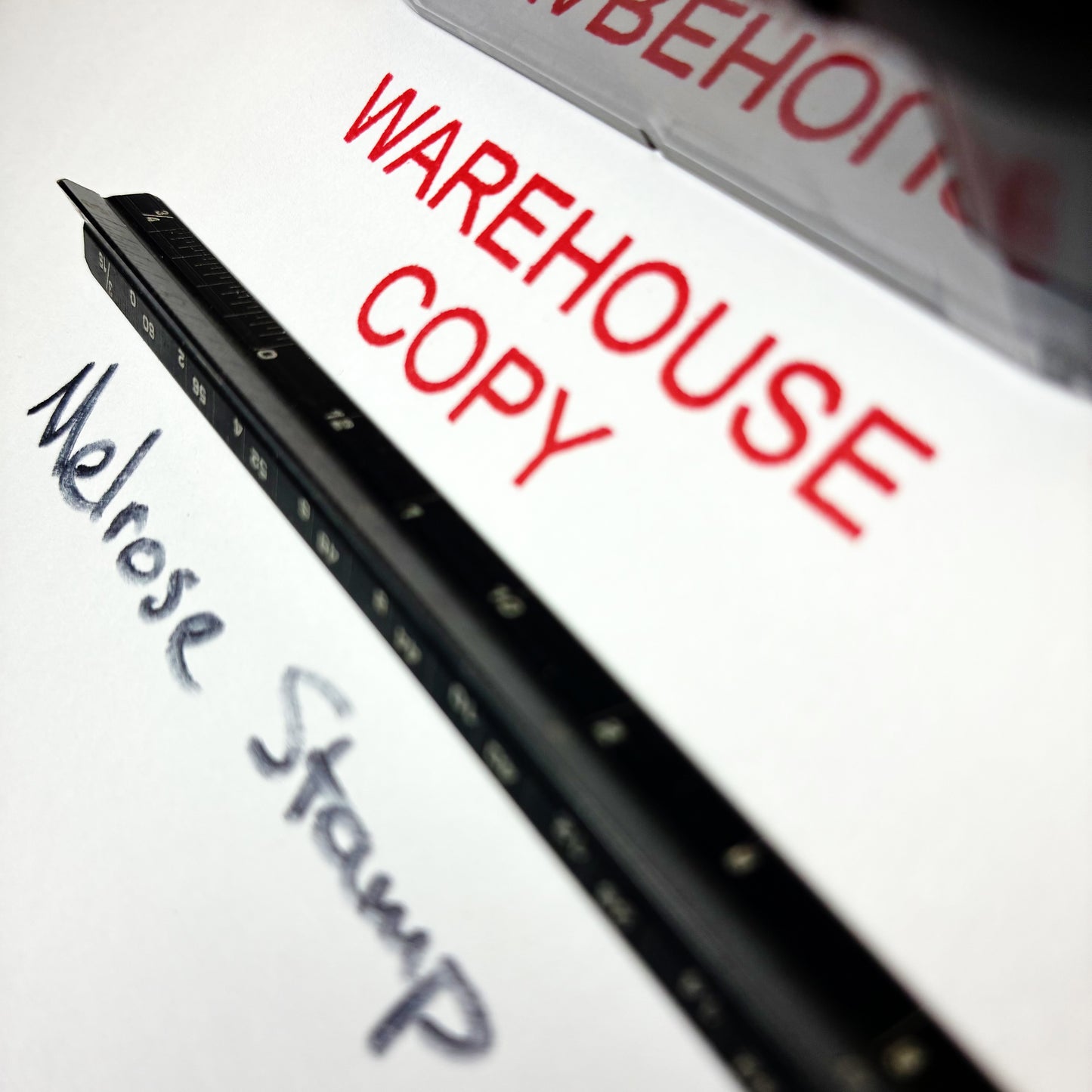 Warehouse Copy Rubber Stamp Red Ink Self Inking Ideal 4913