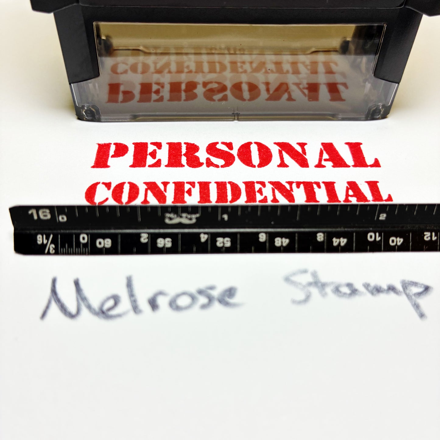 Personal Confidential Rubber Stamp Red Ink Self Inking Ideal 4913