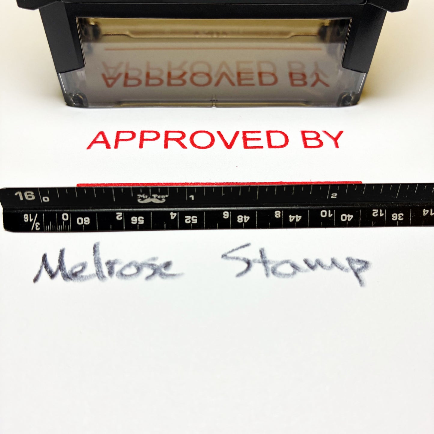 Approved By Rubber Stamp Red Ink Self Inking Ideal 4913