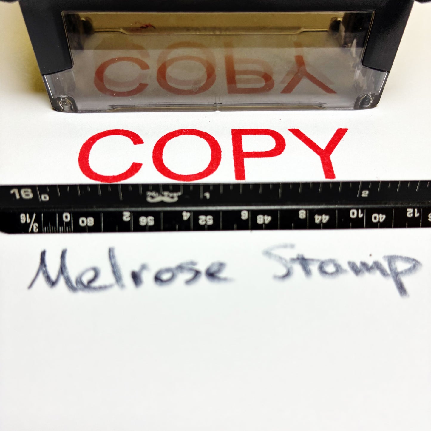 Copy Rubber Stamp Red Ink Self Inking Large Ideal 4913