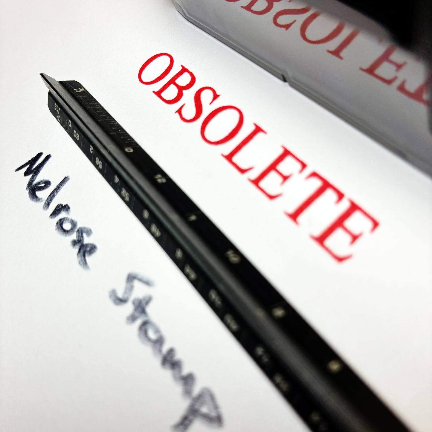 Obsolete Rubber Stamp Red Ink Self Inking Ideal 4913