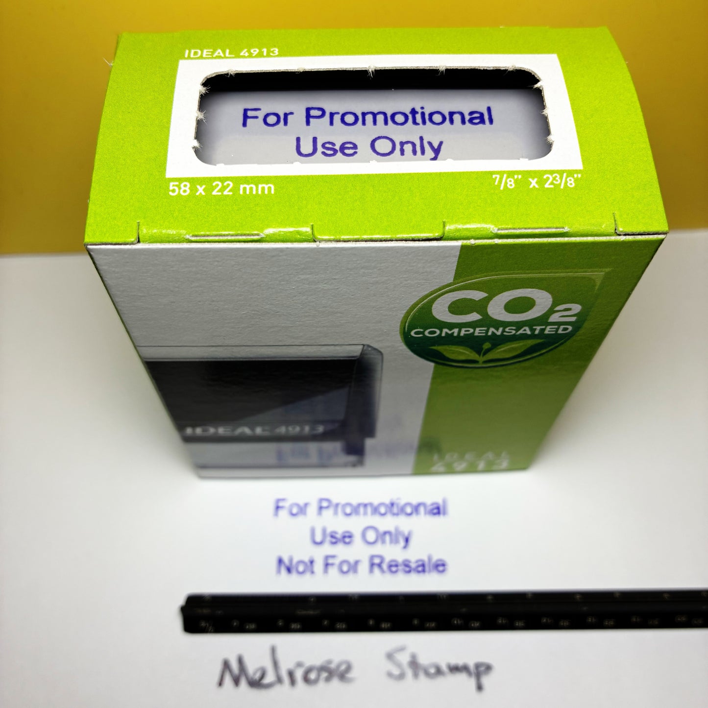 For Promotional Use Only Not For Resale Rubber Stamp Purple Ink Ideal 4913