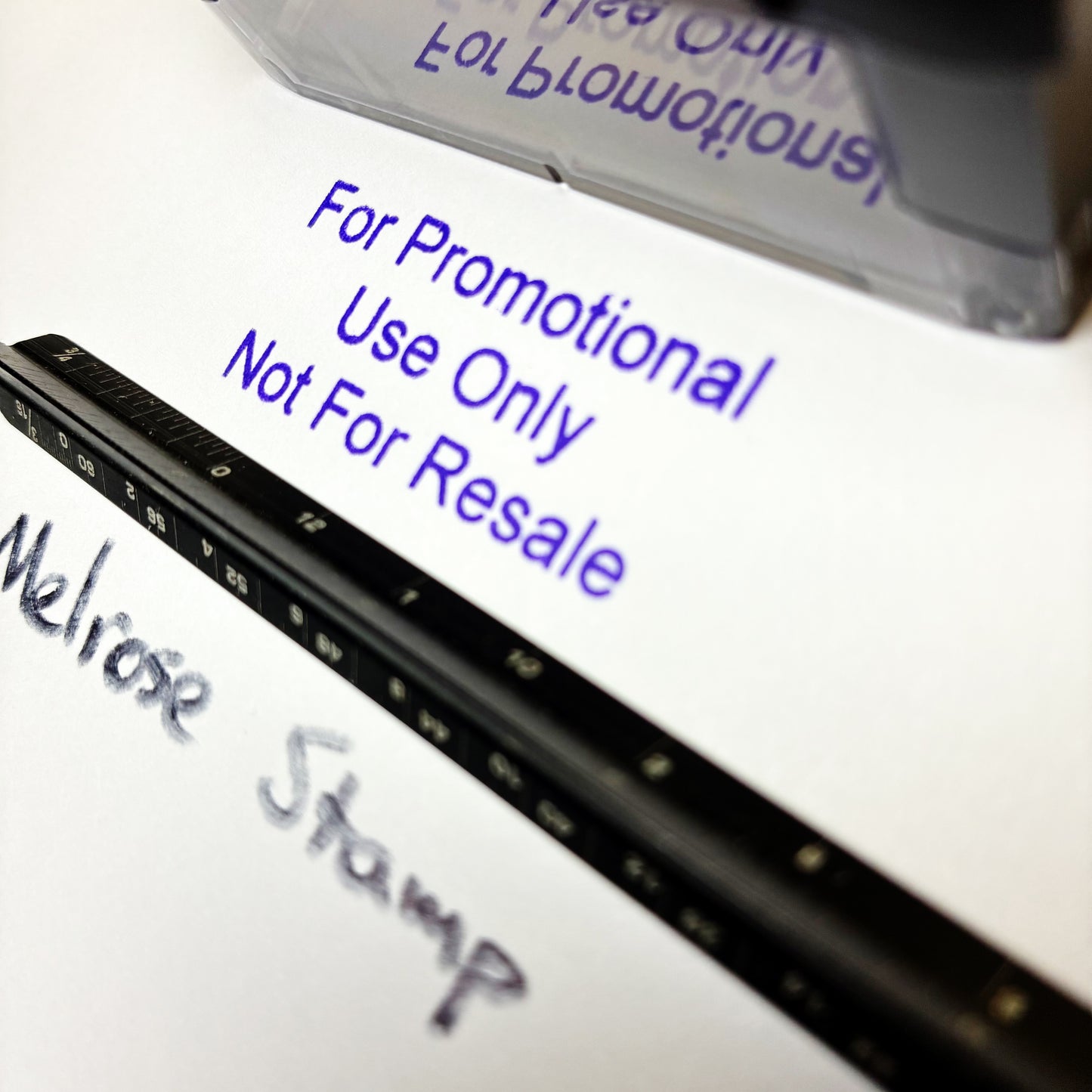 For Promotional Use Only Not For Resale Rubber Stamp Purple Ink Ideal 4913