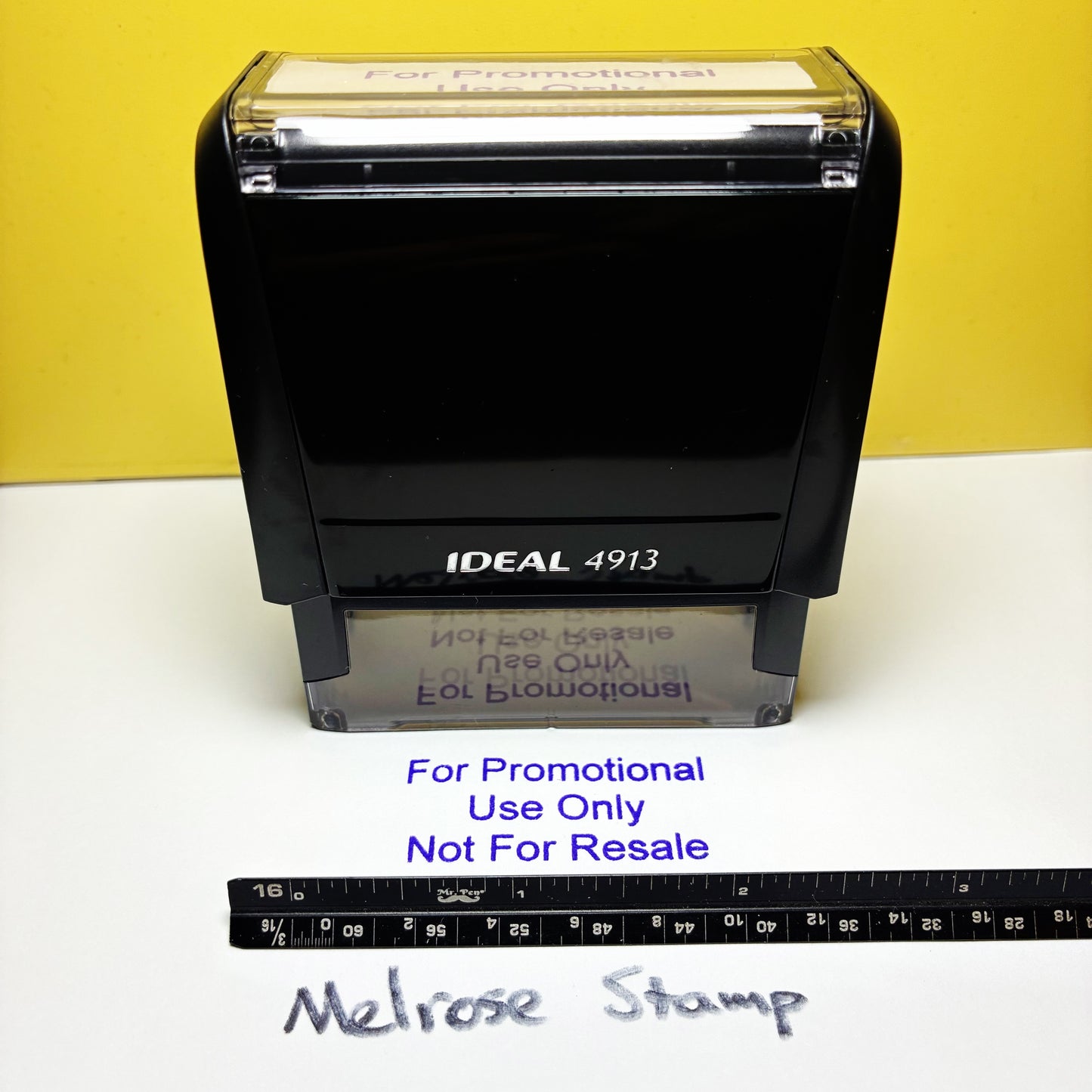 For Promotional Use Only Not For Resale Rubber Stamp Purple Ink Ideal 4913